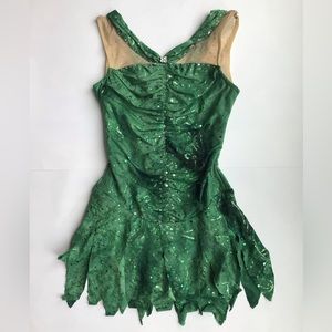 Custom Green Figure Skating Dress